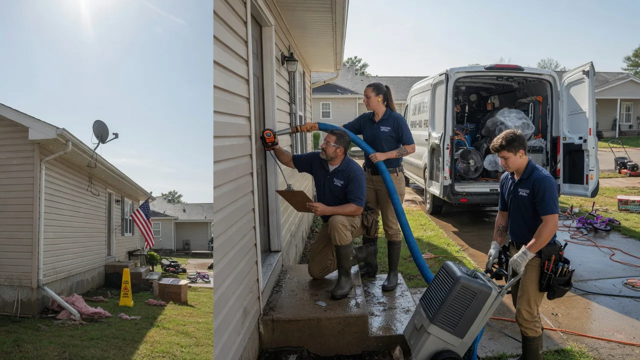 Ceiling Water Damage Restoration in Burlington, IN near me